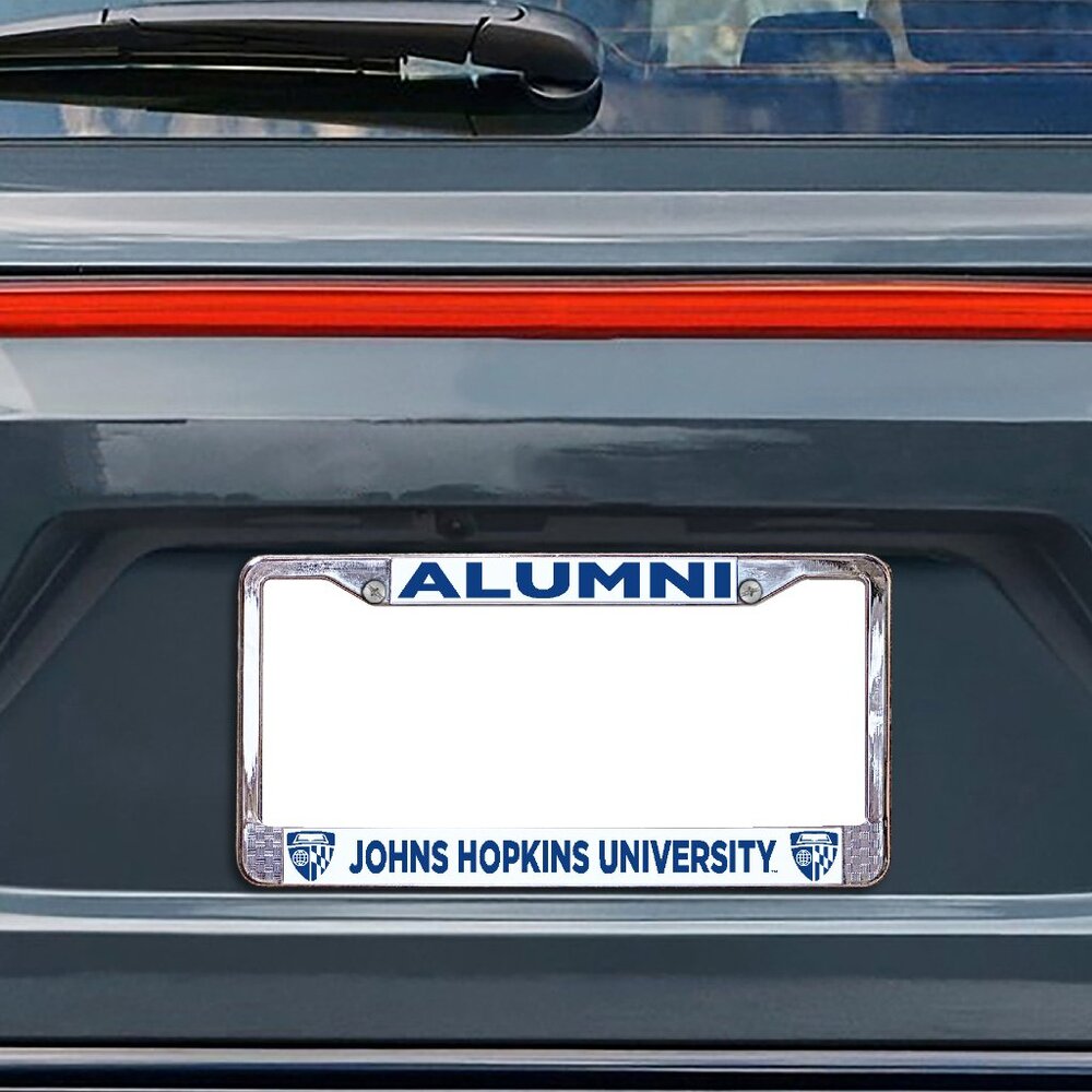 Johns Hopkins University Alumni Metal License Plate Frame (Officially Licensed)